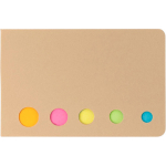 Set en carton de notes adhésives assorties pour l’organisation couleur marron première vue
