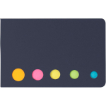 Set en carton de notes adhésives assorties pour l’organisation couleur noir première vue