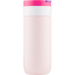 Gobelet isotherme en inox avec mécanisme anti-goutte Dopper 400 ml couleur rose troisième vue
