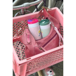 Gobelet isotherme en inox avec mécanisme anti-goutte Dopper 400 ml couleur rose cinquième vue