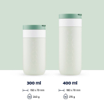 Gobelet isotherme en inox avec mécanisme anti-goutte Dopper 400 ml couleur vert forêt septième vue