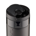 Mug isotherme de voyage en inox, couvercle rabattable Dopper 300 ml couleur noir première vue