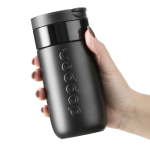Mug isotherme de voyage en inox, couvercle rabattable Dopper 300 ml couleur noir deuxième vue