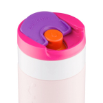 Mug isotherme de voyage en inox, couvercle rabattable Dopper 300 ml couleur rose deuxième vue