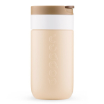 Mug isotherme de voyage en inox, couvercle rabattable Dopper 300 ml couleur marron clair deuxième vue