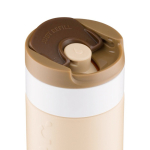Mug isotherme de voyage en inox, couvercle rabattable Dopper 300 ml couleur marron clair quatrième vue
