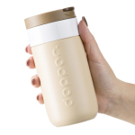 Mug isotherme de voyage en inox, couvercle rabattable Dopper 300 ml couleur marron clair septième vue