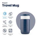 Mug isotherme de voyage en inox, couvercle rabattable Dopper 300 ml septième vue