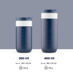 Mug isotherme de voyage en inox, couvercle rabattable Dopper 300 ml huitième vue