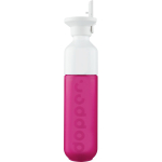 Gourde en acier inoxydable avec paille Dopper Original 450 ml couleur fuchsia fluorescent première vue