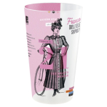 Gobelet en plastique empilable avec marquage InMold 300 ml couleur translucide