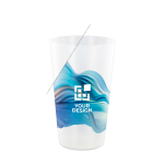 Grand gobelet en plastique réutilisable fabriqué en Europe 600 ml