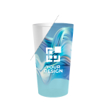 Grand gobelet en plastique empilable avec marquage In-Mold 600 ml