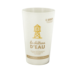 Gobelet d’origine minérale et végétale, fabriqué en Europe 300 ml couleur blanc cassé