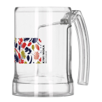 Chope à bière en plastique Tritan® fabriquée dans l’UE 500 ml couleur transparent