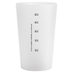 Gobelet en plastique réutilisable fabriqué en Europe 390 ml couleur translucide