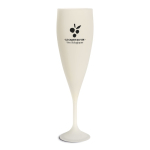 Flûte à champagne réutilisable biocomposite fabriquée en Europe 140 ml couleur blanc cassé