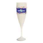 Flûte à champagne réutilisable biocomposite fabriquée en Europe 140 ml couleur blanc cassé