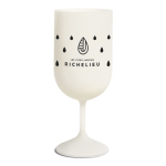 Verre à vin biocomposite d’origine végétale et minérale 180 ml couleur blanc cassé