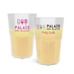 Verre réutilisable en plastique sans BPA, fabriqué en France 400 ml couleur translucide