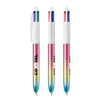 Stylo en plastique avec dégradé et encre 4 couleurs Gradient BIC® couleur multicolore