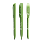 Stylo à bille à mécanisme rotatif, encre noire, Super Clip Glacé BIC® couleur vert