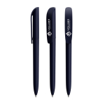 Stylo bille en plastique rotatif à encre noire Super Clip Soft BIC® couleur bleu marine