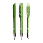 Stylo à bille rechargeable à encre noire Super Clip Glacé BIC® couleur vert