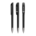 Stylo en plastique rechargeable à encre noire Super Clip Soft BIC® couleur noir