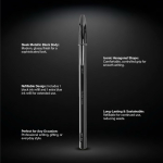 Stylo métallique rechargeable à encre noire Cristal® Re’New Black BIC®