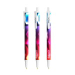 Stylo bille avec mécanisme à clic et encre noire Clic Stic BIC® couleur blanc