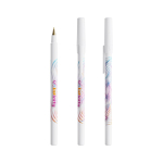 Stylo en plastique à écriture fluide, encre bleue Round Stic BIC® couleur blanc