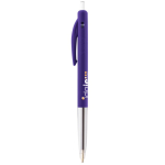 Stylo en plastique rétractable et ergonomique à encre bleue BIC®