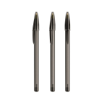 Stylo en plastique avec capuchon classique et encre noire Style BIC®