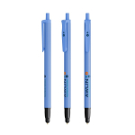 Stylo en plastique avec stylet tactile et encre bleue Clic Stic BIC® couleur bleu