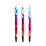 Stylo en plastique avec fonction tactile et encre noire Clic Stic BIC® couleur blanc