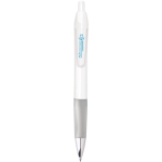 Stylo en plastique rétractable à encre noire Intensity® Gel Clic BIC® couleur blanc