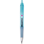 Stylo en plastique rétractable à encre noire Intensity® Gel Clic BIC® couleur bleu clair transparent