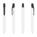 Stylo BIC® 100 % biodégradable à encre noire couleur blanc