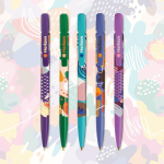 Stylo en plastique avec clip personnalisable et encre bleue BIC®