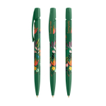 Stylo bille en plastique ergonomique et encre noire BIC® couleur vert