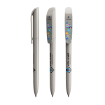 Stylo à bille en plastique avec grand clip et encre noire BIC® couleur gris
