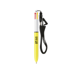 Stylo bille en plastique avec cordon et encre 4 couleurs Sun BIC® vue principale