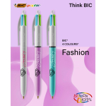 Stylo à bille en plastique BIC® avec 4 encres aux couleurs originales