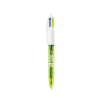 Stylo en plastique avec surligneur fin et encre 4 couleurs Fluo BIC® vue principale