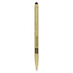 Stylo métallique avec fonction tactile, encre bleue Sleek Stylus BIC® couleur doré