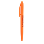 Stylo à bille en plastique à mécanisme rétractable, encre bleue BIC® couleur orange