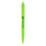 Stylo à bille en plastique à mécanisme rétractable, encre bleue BIC® couleur vert lime
