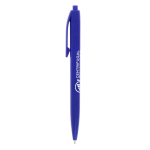 Stylo à bille en plastique à mécanisme rétractable, encre bleue BIC® couleur bleu foncé
