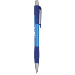 Stylo bille rétractable et translucide, encre bleue Striped Grip BIC® couleur bleu